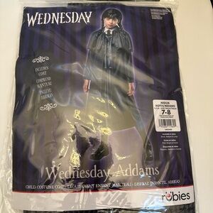 Wednesday TV Series: Wednesday Addams Costume Coat for Kids, Girl's Medium 7-8